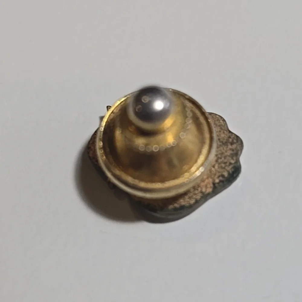 Vintage Small Apple gold tone Lapel Pin‎